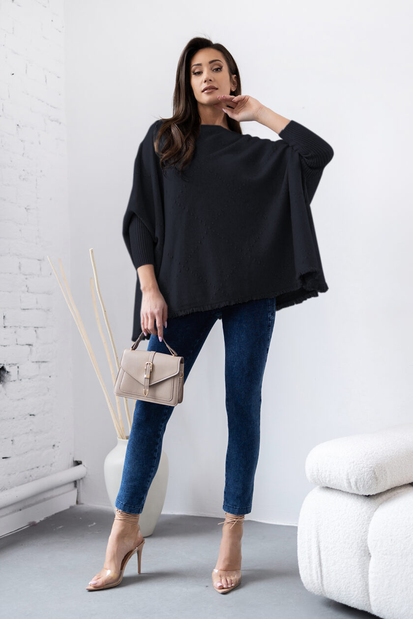 Sweter oversize czarny